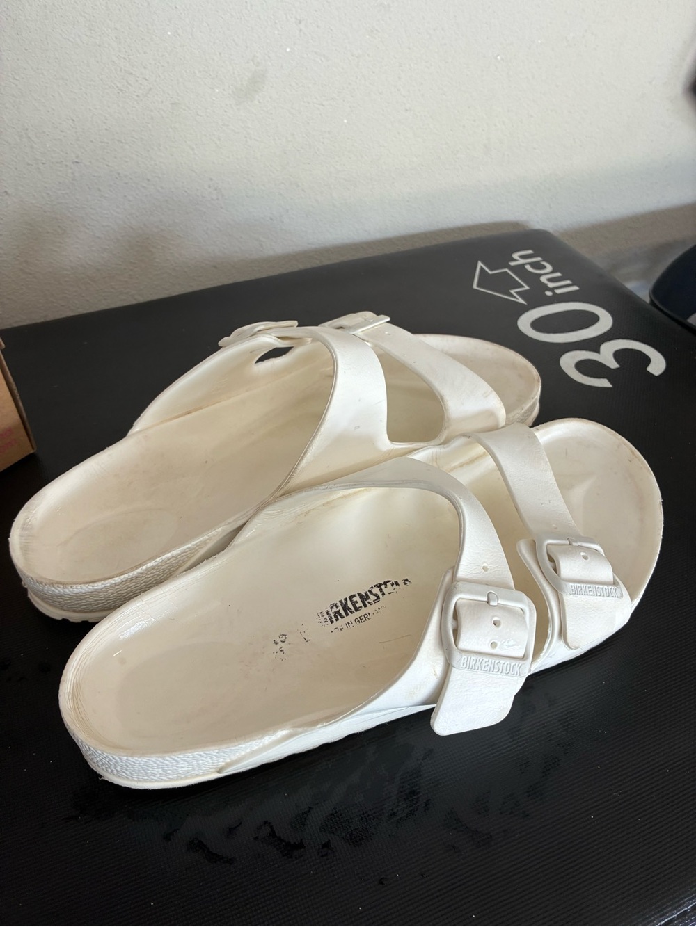 Birkenstock White Arizona EVA Sandals for Women